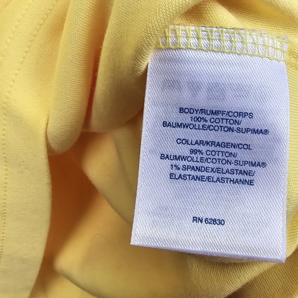 LANDS' END Polo Shirts Bundle Traditional Fit Yellow/Blue Mens Size‎ L 42-44